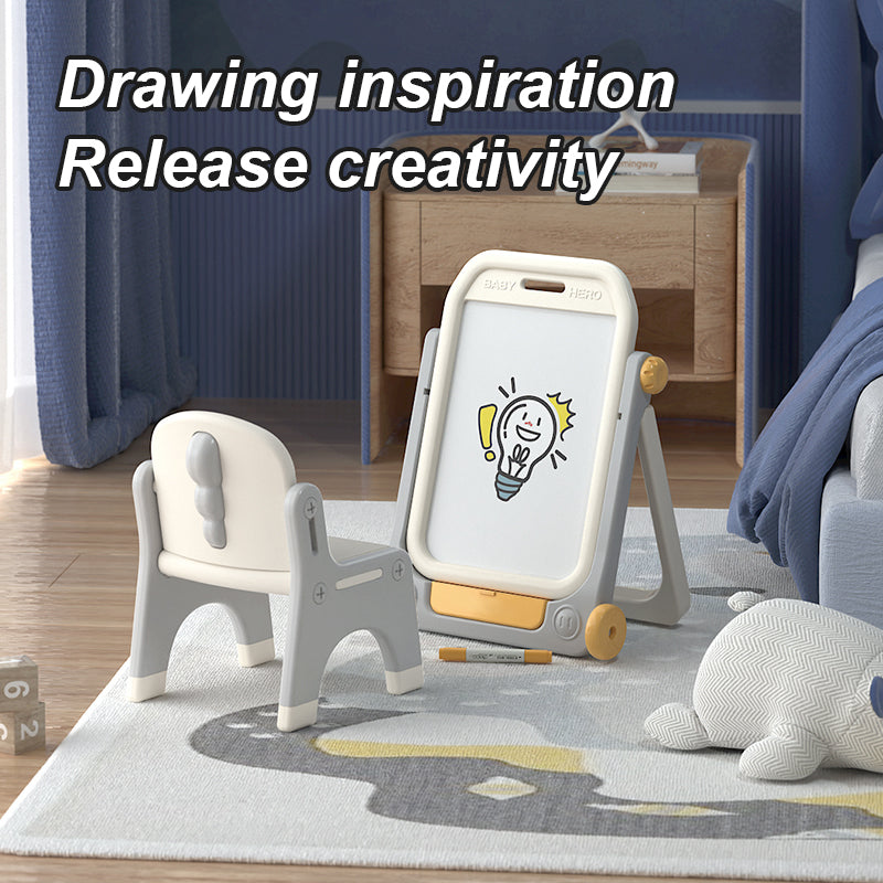 Cute Mini Educational Toy Erasable Fordable Painting Magnetic Drawing White Board for kids