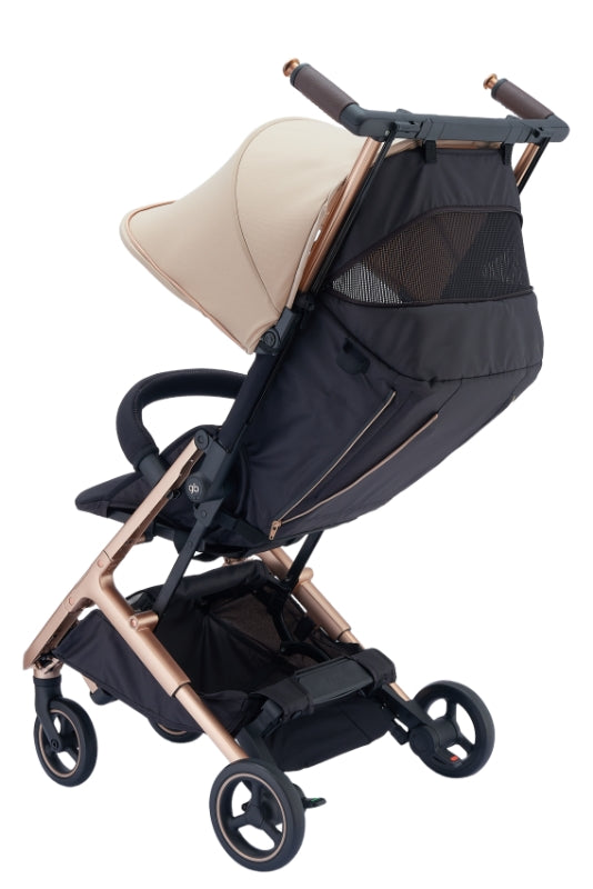 GB Pockit go baby strollers-Velvet Black&Vanilla beige