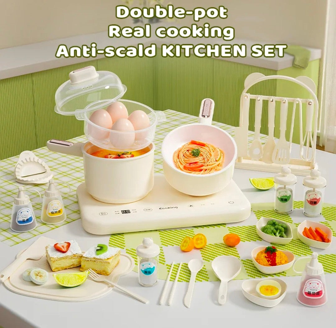 Mini real cooking kitchen