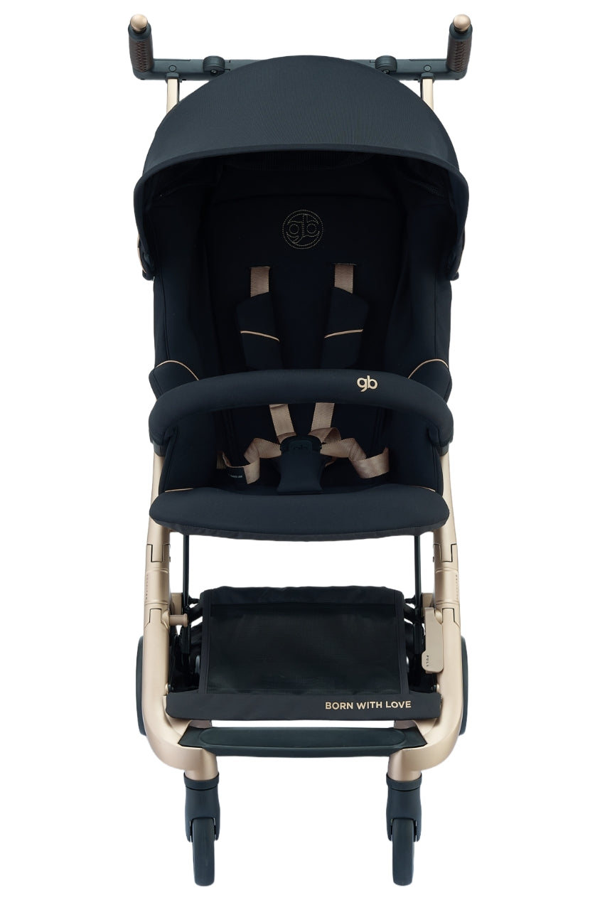 GB Pockit go baby strollers-Velvet Black&Vanilla beige