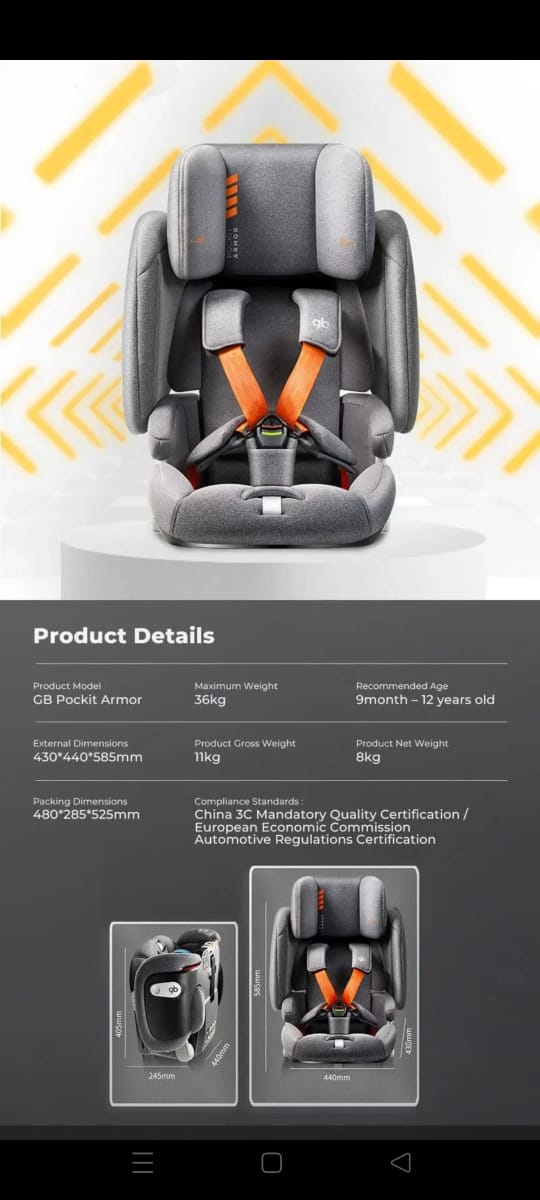 GB Pocket Armon  car seat