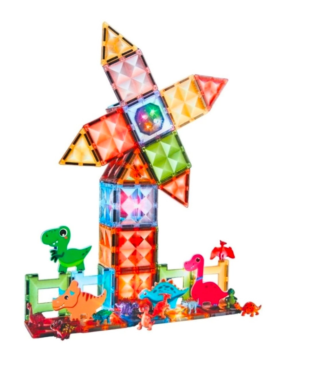 Light Magnetic Tiles 82 pcs