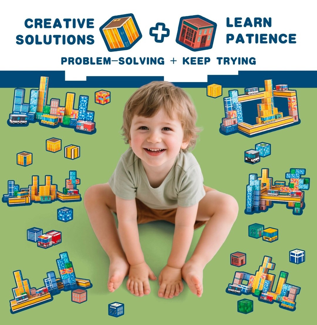 Magnetic Building Cubes 114pcs