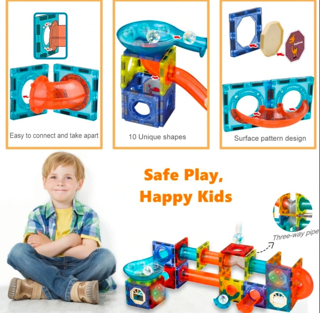 Light Magnetic Tiles 108pcs