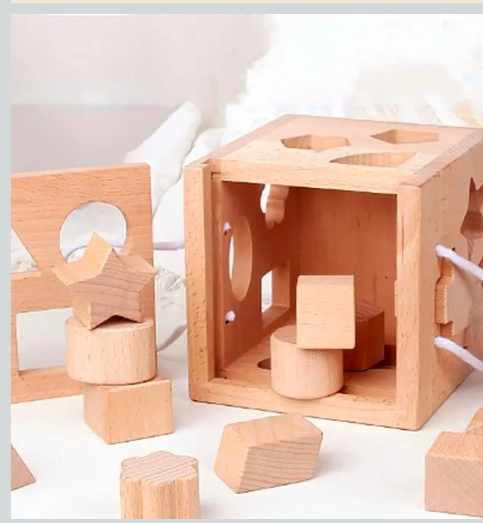 Wooden shape sorter