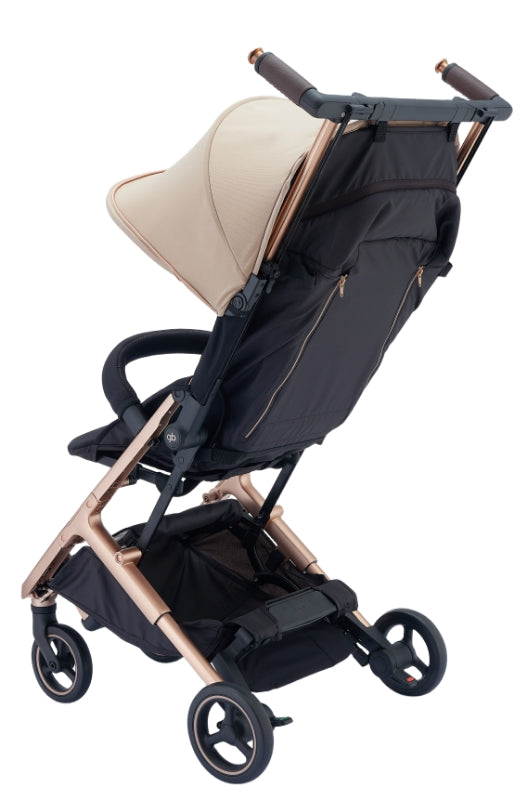 GB Pockit go baby strollers-Velvet Black&Vanilla beige