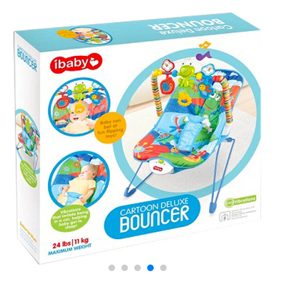 Cartoon Deluxe Bouncer-0-12months