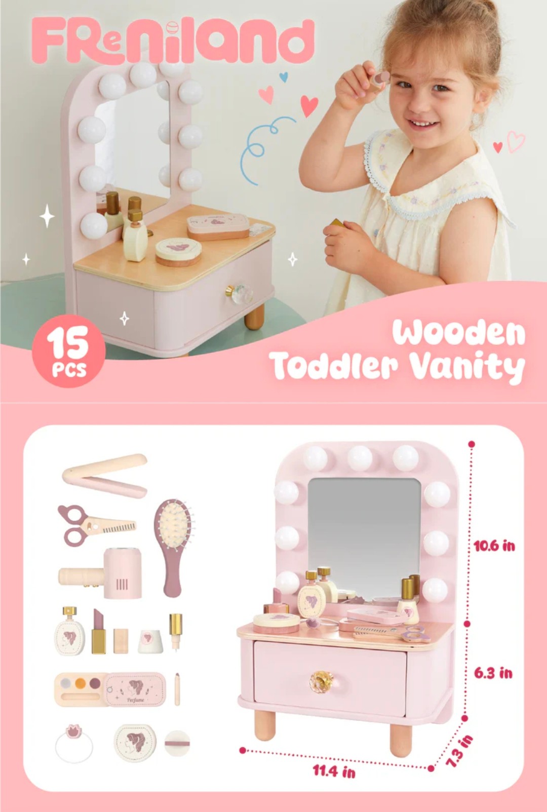 Dressing table set of 15