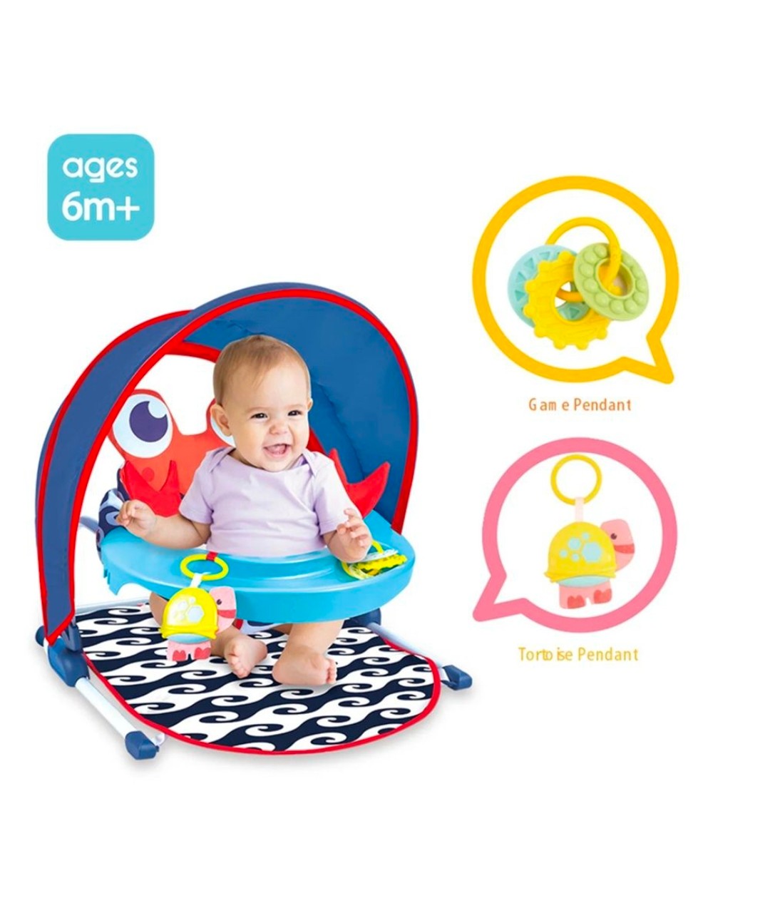 Tent Game Dining Chair-ages 6months+