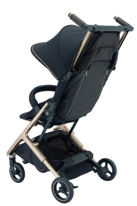 GB Pockit go baby strollers-Velvet Black&Vanilla beige