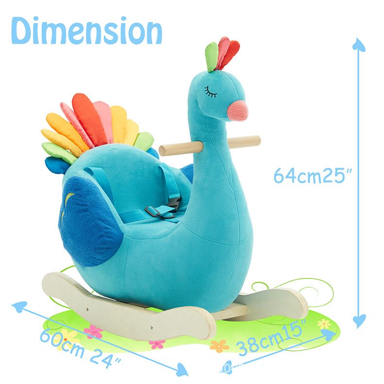 Rocking chair Unicorn/Peacock