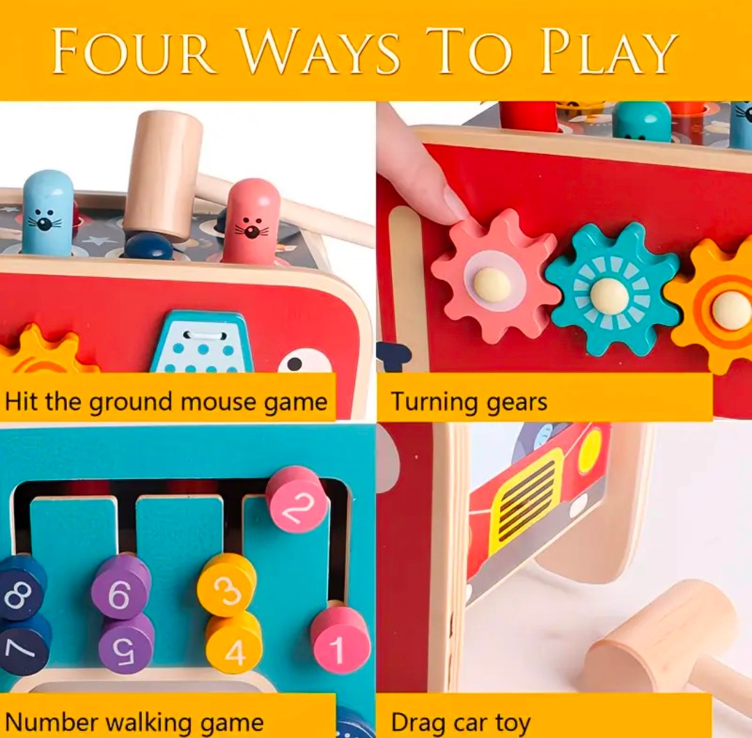 Elephant whack-a-mole car