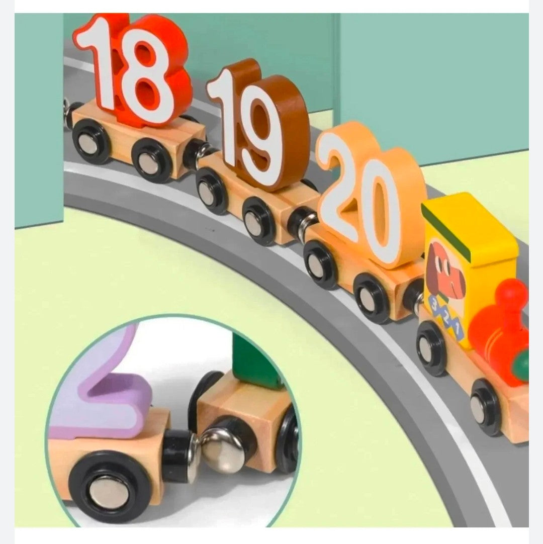 27 disassembled magnetic digital car