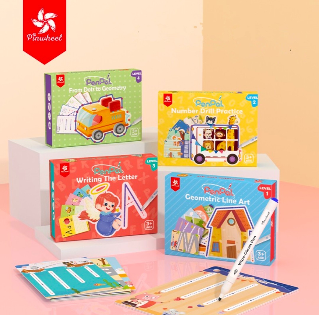 Pinwheel PenPal Writing the Letters/Number Drill Practice/From Dot to Geometry