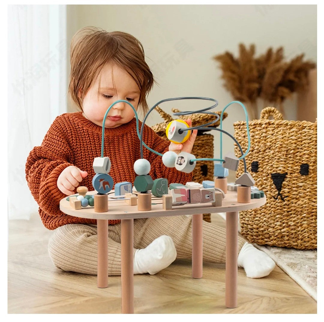 Wooden Activity Table-Montessoi Toys
