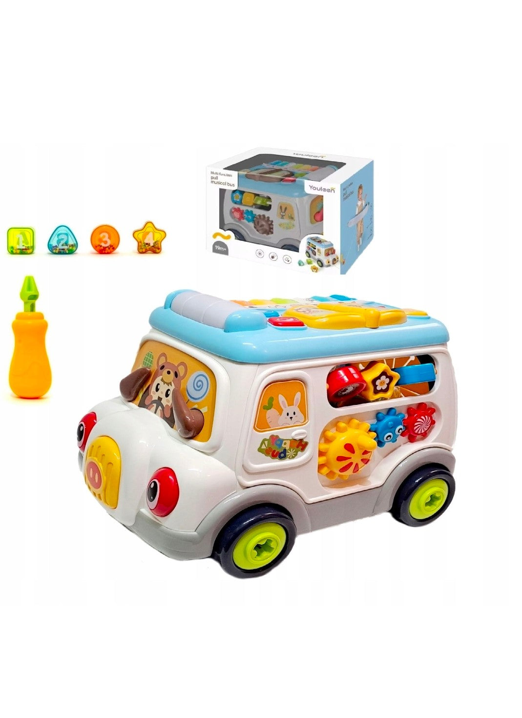 Multi-function pull musical bus-ages 19months+