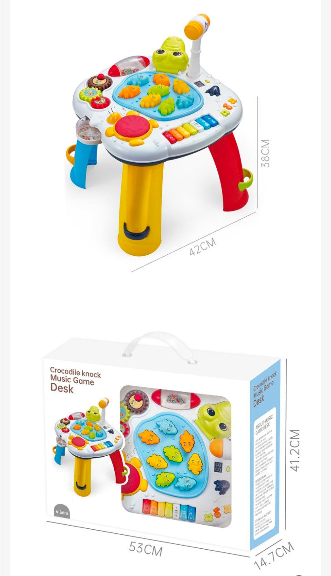 Crocodile knock Music Game Desk 6-36m