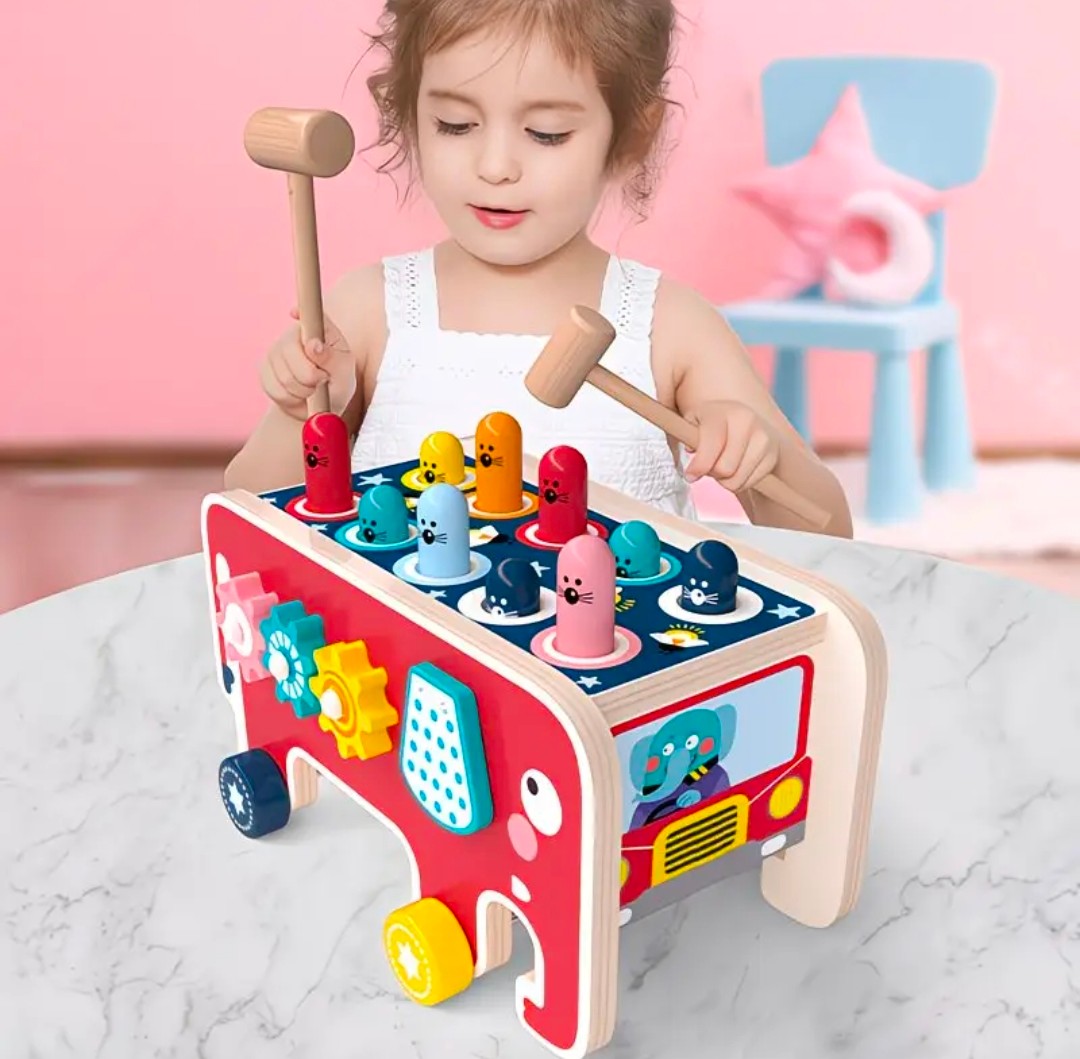 Elephant whack-a-mole car
